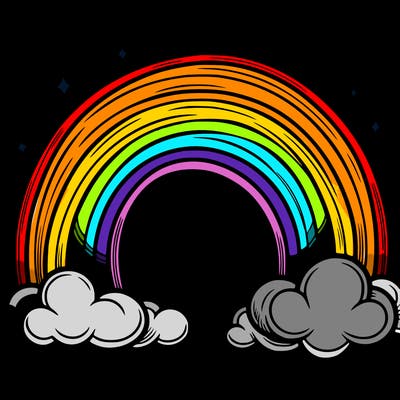 realistic rainbow