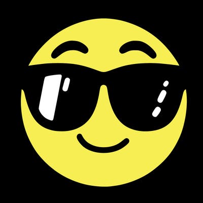 emoji with sunglasses