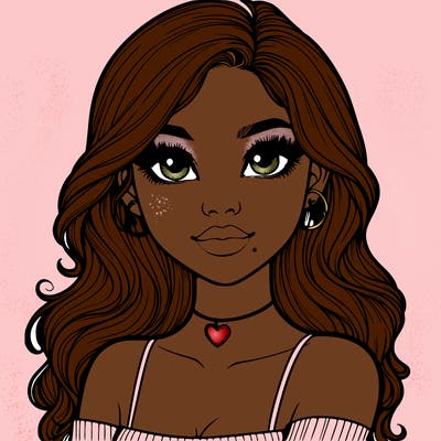 realistic pretty girl