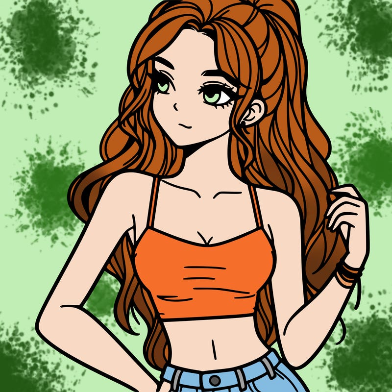 girl in crop top