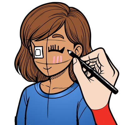 drawing a realistic person