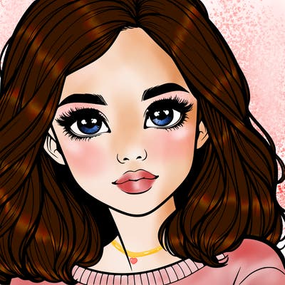 realistic girl whith cute eyes