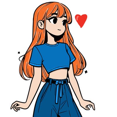 girl in a cute crop top