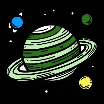 planet with a ring system