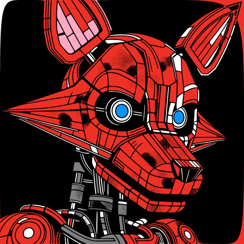 realistic  foxy from five nights at freddys