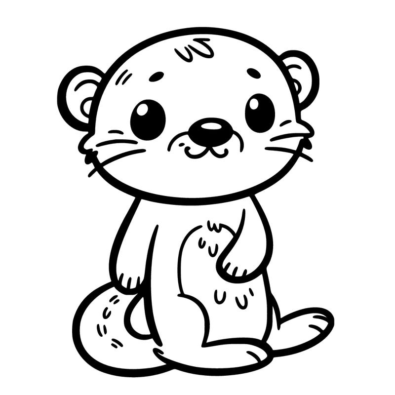 a cute otter
