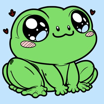 cute frog person realistic