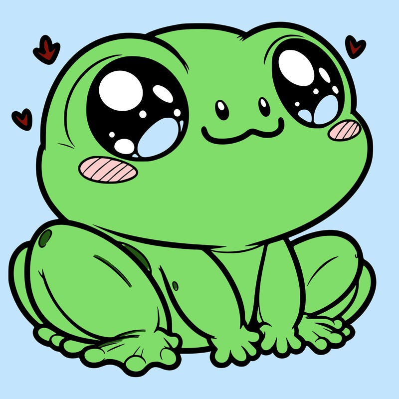 cute frog person realistic