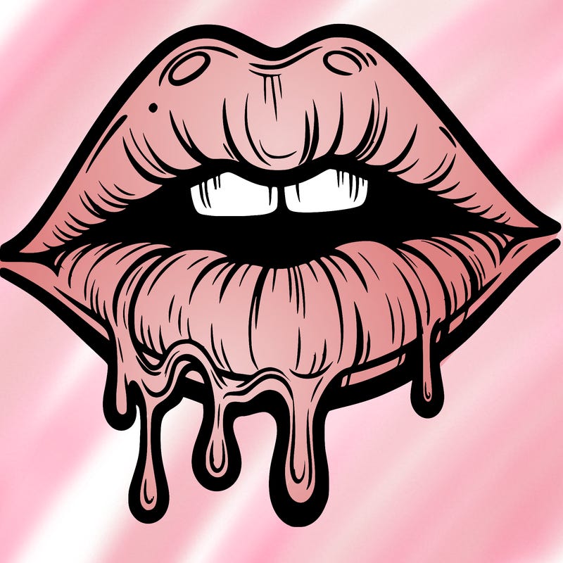 lips that look realistic and drip