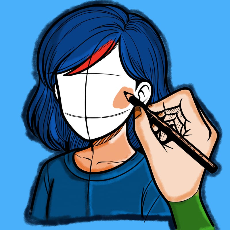 drawing a realistic person