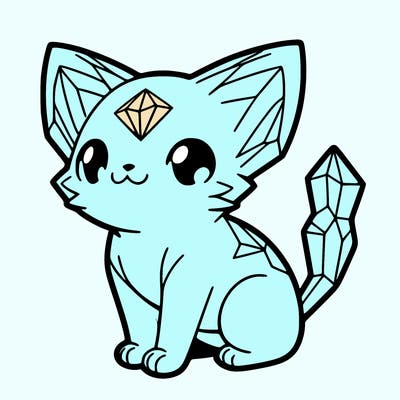 crystal kitten