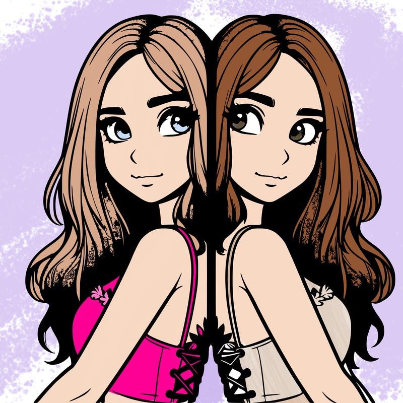 a realistic girl split