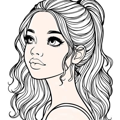 beautiful realistic girl