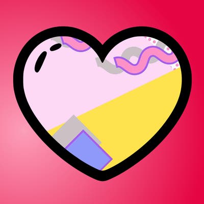 a blank heart