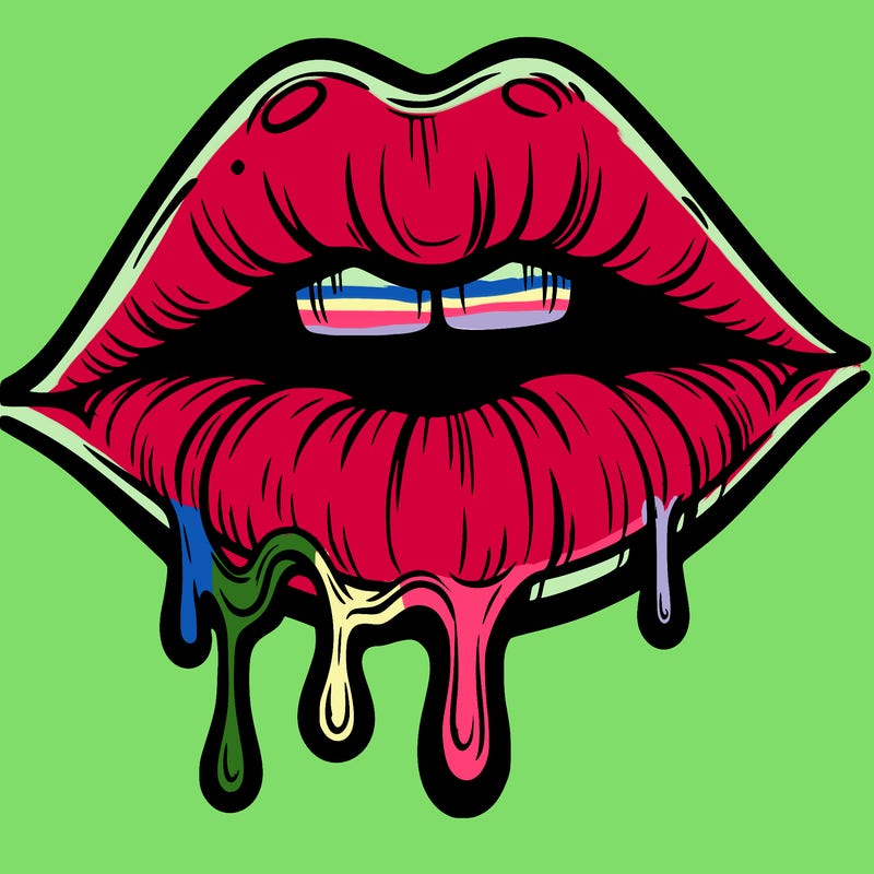 lips that look realistic and drip