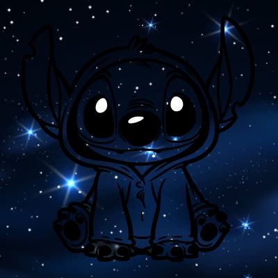 stitch in a dog costume