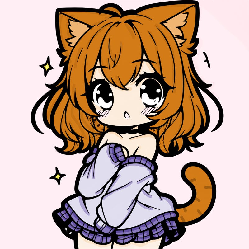 cute anime cat girl