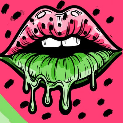 lips that look realistic and drip