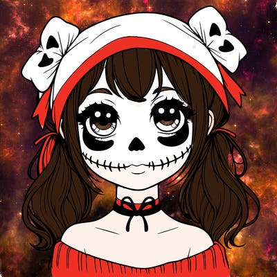 realistic girl halloween