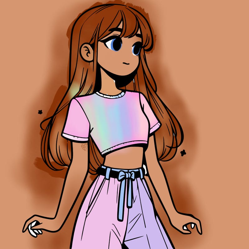 girl in a cute crop top