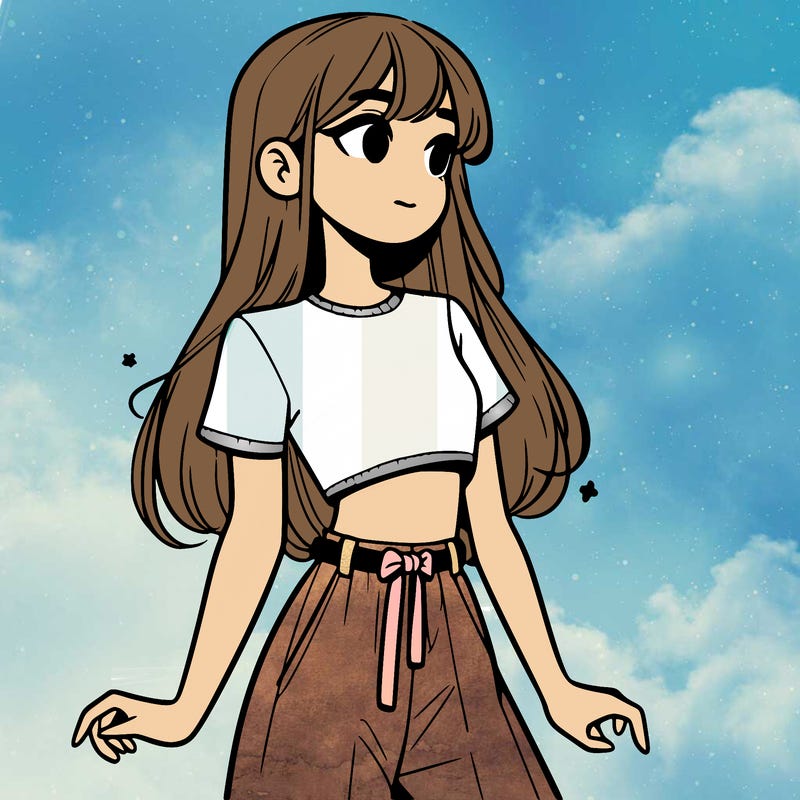 girl in a cute crop top