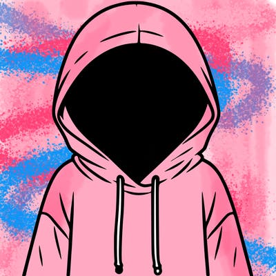 faceless girl in hoodie