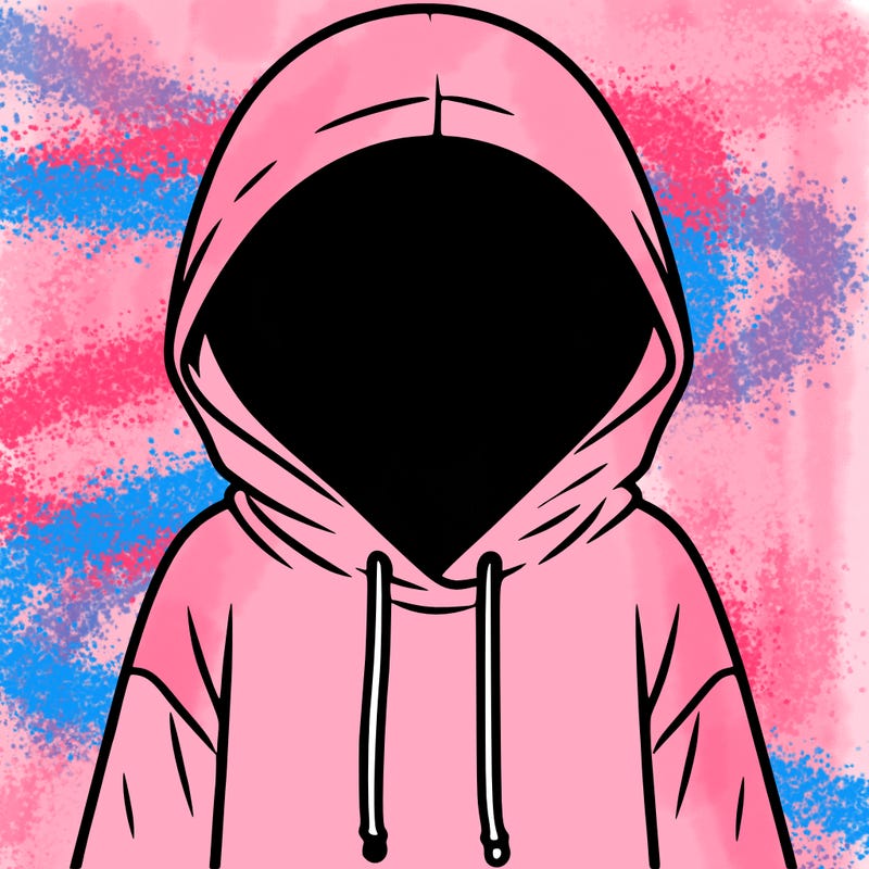 faceless girl in hoodie