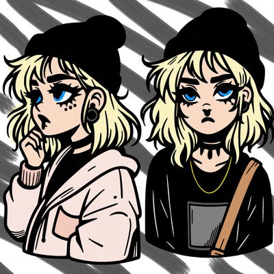 aesthetic grunge alt girl