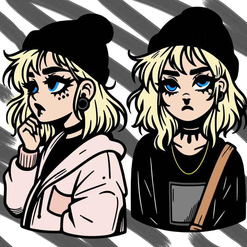 aesthetic grunge alt girl