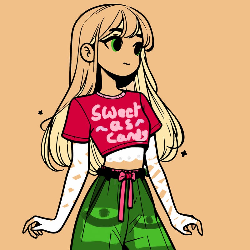 girl in a cute crop top