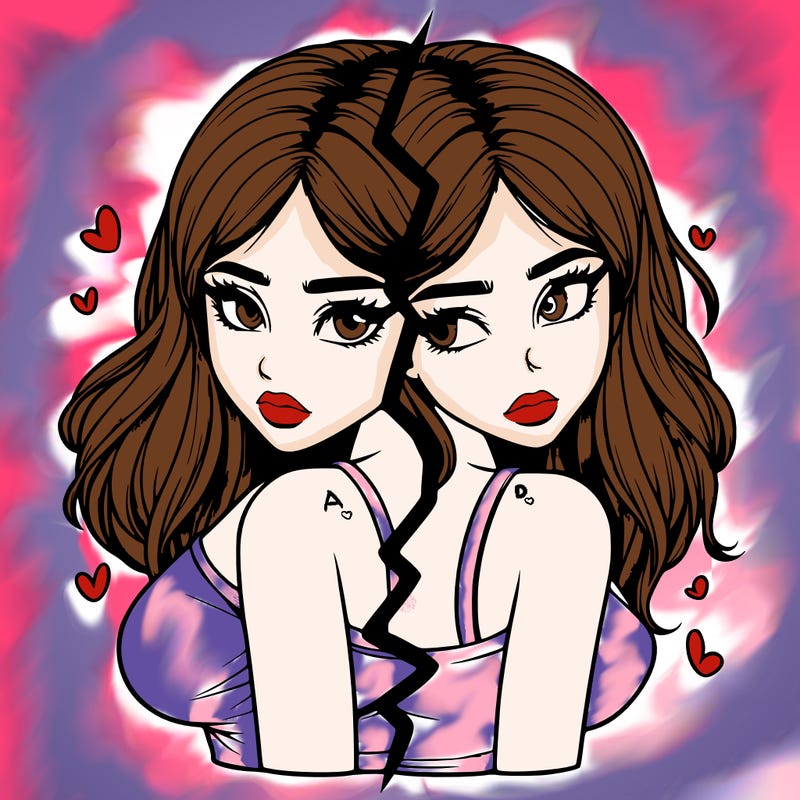 realistic girl split