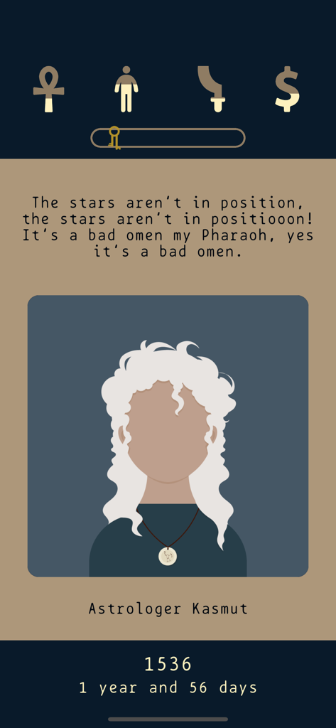 Lapse 2: Before Zero - Pantalla de diálogo del Astrólogo Kasmut en Lapse 2 Before Zero