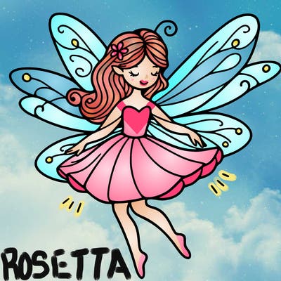 create a fairy with wings flying