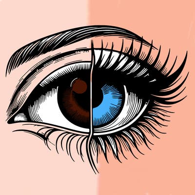 realistic eye split