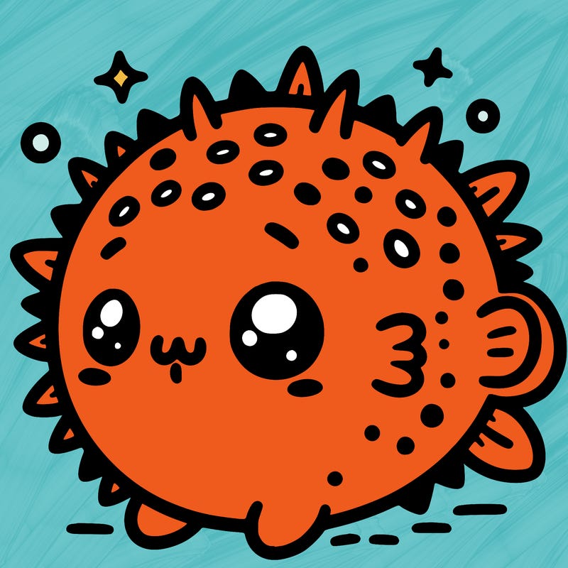 cute little beby pufferfish