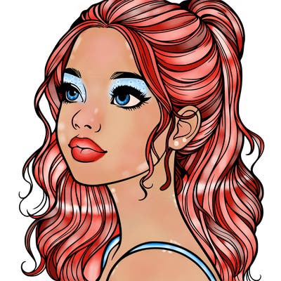 beautiful realistic girl