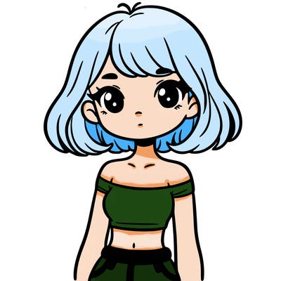 girl in a cute crop top