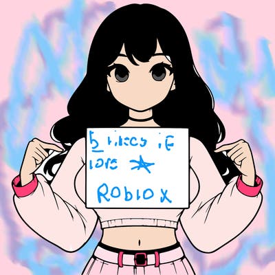 girl holding a blank sign in a long sleeve crop top