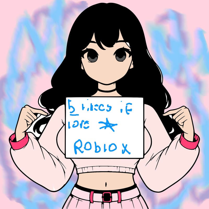 girl holding a blank sign in a long sleeve crop top