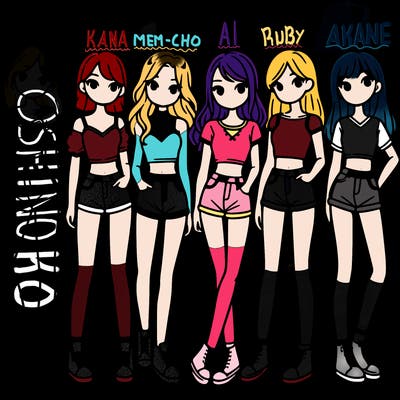 a group of girls wearing crop tops and shorts