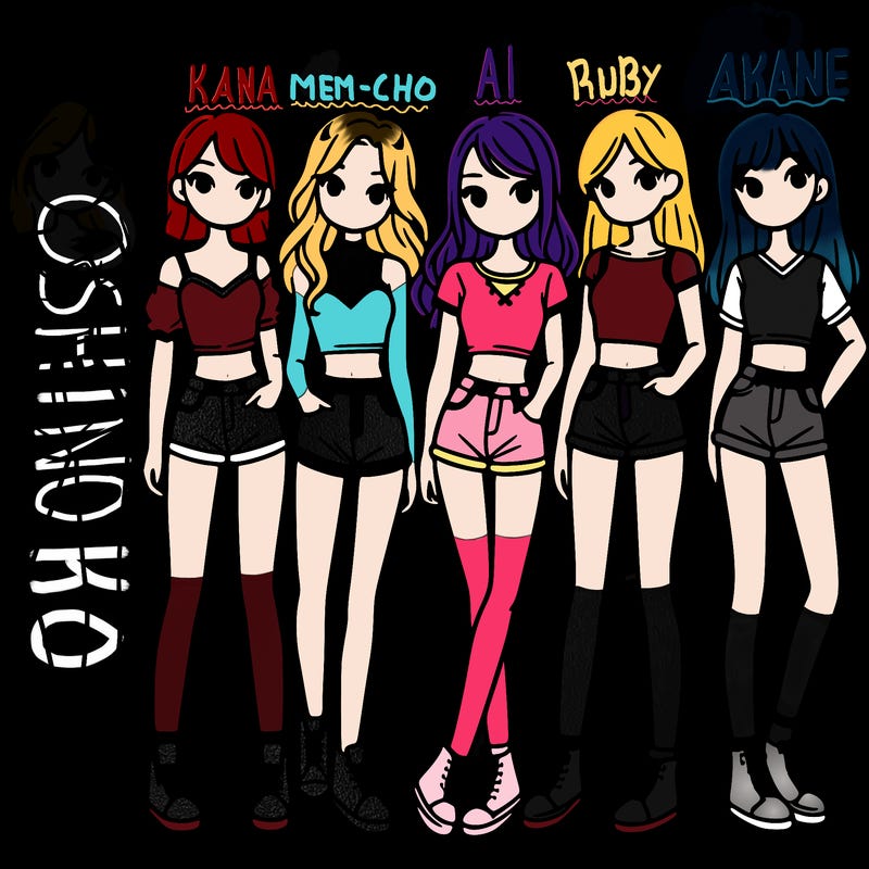 a group of girls wearing crop tops and shorts