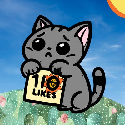 a cat begging for 10 likes
