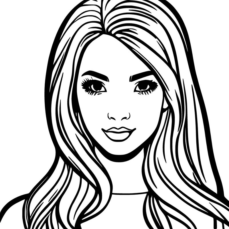 easy to draw beautiful girl