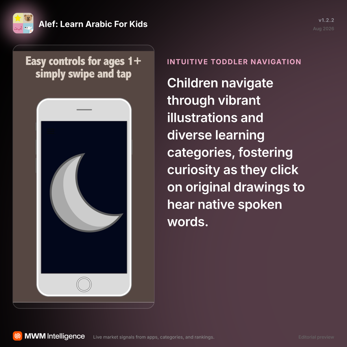 Alef: Learn Arabic For Kids - Education App | MWM