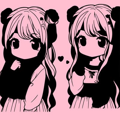 cute realistic girl
