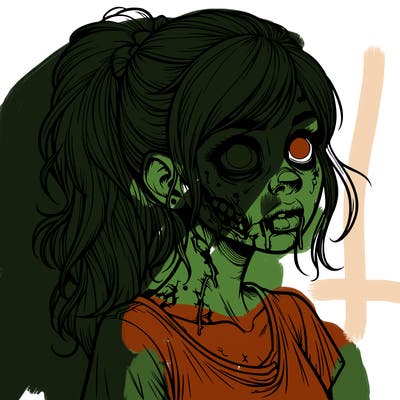 realistic zombie girl