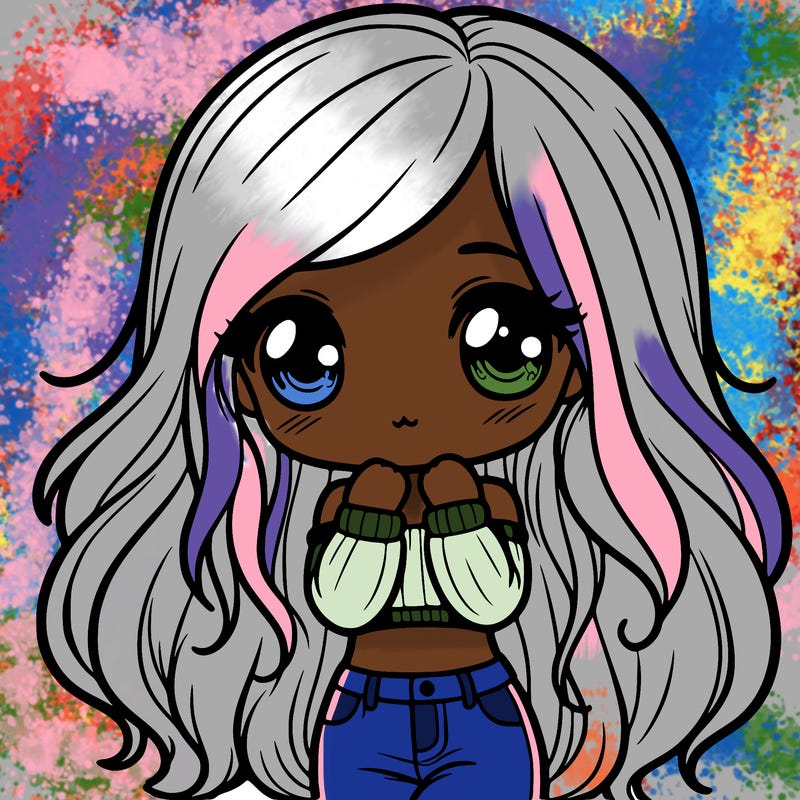 cute shy girl crop top with jeans long hair