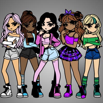 realistic baddie girls