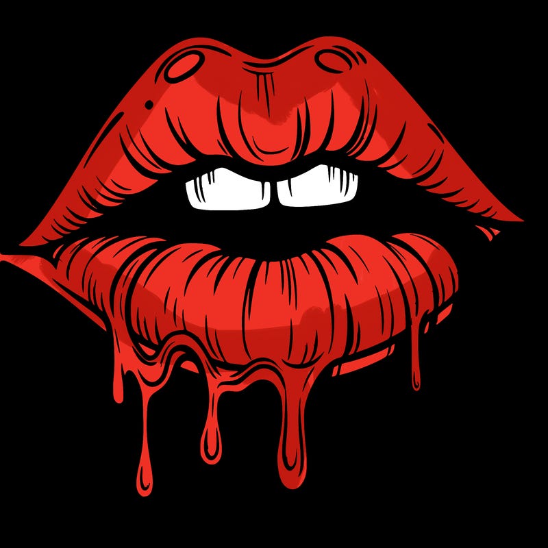 lips that look realistic and drip