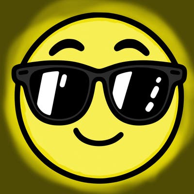 emoji with sunglasses